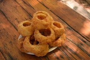 Onion rings (Texas size) at Grist Mill