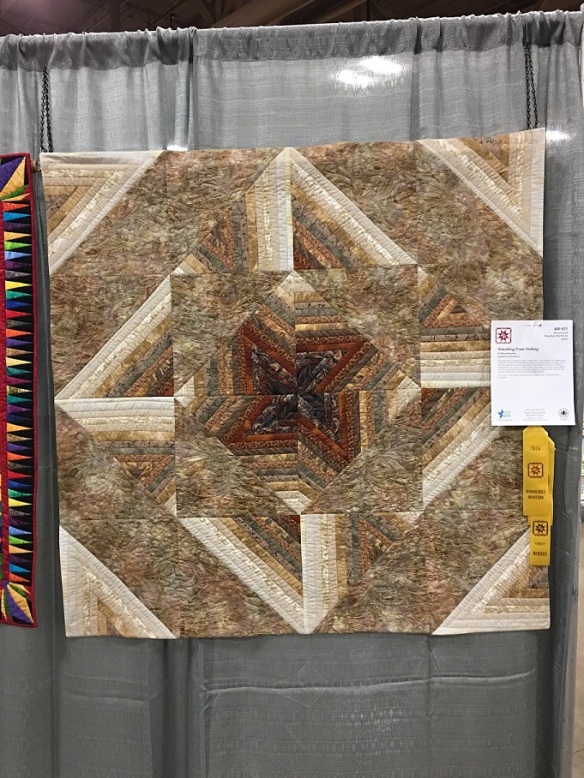 Something From Nothing by Theresa Benedetti, quilting by Emily Bowers